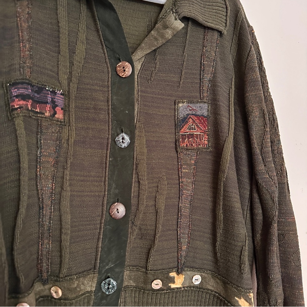 Jessica Knits Patchwork Cardigan - Picture 2 of 5